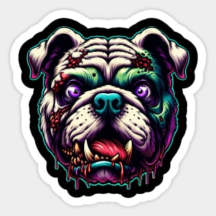 Zombie Bulldog Sticker